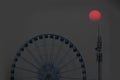 Ferris Wheel at sunset Royalty Free Stock Photo