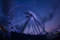 Ferris wheel on sunset Royalty Free Stock Photo