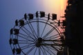 Ferris wheel at sunset