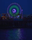 Ferris Wheel With Sunset In The Background