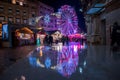 Ferris wheel surrounded by buildings in Sheffield Royalty Free Stock Photo