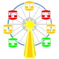 Ferris wheel vector