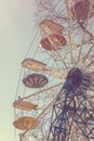 Ferris wheel. Vintage effect style pictures