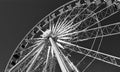 Ferris Wheel in black and white Royalty Free Stock Photo