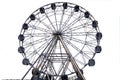 Ferris Wheel On White Background