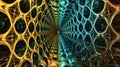 Ferrofluidal Frenzy: Fractal Gridscape