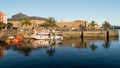 Ferrol pier in a sunny day