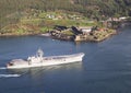 FERROL, SPAIN-FEBRUARY 08: Aircraft carrier Principe de Asturias