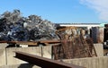 Ferrous materials and alluminium scrap in the recycling center