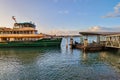 Ferry Arriving at Sydney Harbour Wharf, Australia