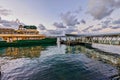 Ferry Arriving at Sydney Harbour Wharf, Australia