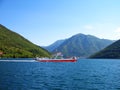 Ferry in the bay of Kotor