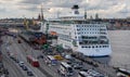 Ferry Birka on the quay in Stockholm Sweden