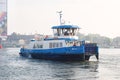 Ferry boat connecting the city with the norther areas in Amsterdam, Netherlands