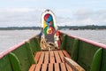 Ferry boat crossing Maroni Marowijne river Royalty Free Stock Photo