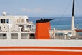 Ferry boat deck Royalty Free Stock Photo