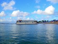 Ferry Boat Dropping Off Passengers at Pinney\'s Beach on the Island of Nevis