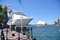 Ferry Boat at Harbour Sydney Opera House Royalty Free Stock Photo