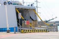 Ferry boat Moby Love in harbor of Piombino, Italy