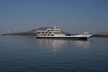 Ferry boat sailing near Corfu island in Greece Royalty Free Stock Photo