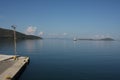 Ferry boat sailing near Corfu island in Greece Royalty Free Stock Photo