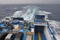 Ferry boat at sea Royalty Free Stock Photo