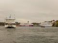 Cruise ships ferry Stockholm harbor Royalty Free Stock Photo