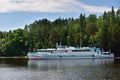 Ferry boat at Valaam island, Russia Royalty Free Stock Photo