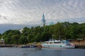 Ferry boat at Valaam island, Russia Royalty Free Stock Photo