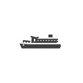 Ferry boat vector icon