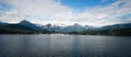 Ferry Boat View Leaving Ship Port Juneau Alaska United States Royalty Free Stock Photo