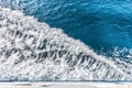 Ferry boat wake on a sunny day Royalty Free Stock Photo