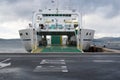 Ferry boat in Zadar ferry port, Croatia, Europe Royalty Free Stock Photo