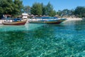 Pretty harbour on the Gili Islands, Indonesia