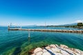 Ferry Boats Station in Cisano village - Lake Garda Bardolino Veneto Italy