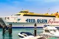The Ferry Bocayna Express,Fred Olsen Line , Playa Blanca Lanzarotte