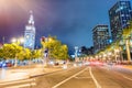 Ferry Building Marketplace at night, San Francisco Royalty Free Stock Photo