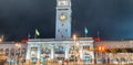 Ferry Building Marketplace at night, San Francisco Royalty Free Stock Photo