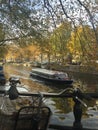 Ferry on canal