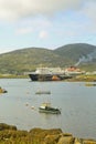 Ferry at Castlebay, Barra, Scotland, UK. Royalty Free Stock Photo