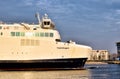 Ferry COPENHAGEN of SCANDLINES enters the port of Rostock Germany