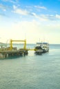 Ferry departing from Port Indonesia