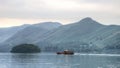 Ferry on Derwentwater, Keswick, Lake District, UK Royalty Free Stock Photo