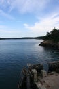 Ferry dock at Orcas island Royalty Free Stock Photo