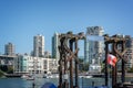 Ferry dock of Vancouver Granville island, British Columbia Canada
