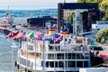 Ferry Docked at Riverfront Square in Quebec City