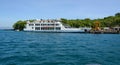 The ferry docking at Bangbao jetty in Lombok, Indonesia Royalty Free Stock Photo