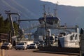 The ferry from Fodnes to Mannheller, Norway Royalty Free Stock Photo