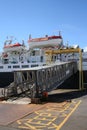 Ferry with gangway Royalty Free Stock Photo
