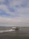 Ferry going to Liberty Island, NYC